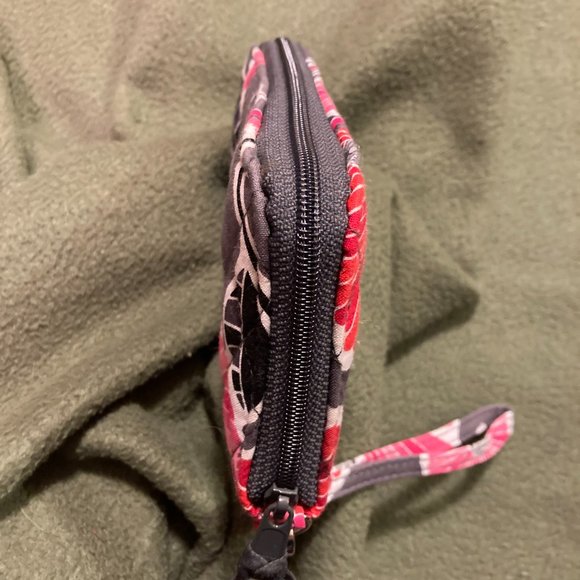 NWOT Vera Bradley Zip Around Wristlet Wallet Purse Cheery Blossom - Picture 6 of 11